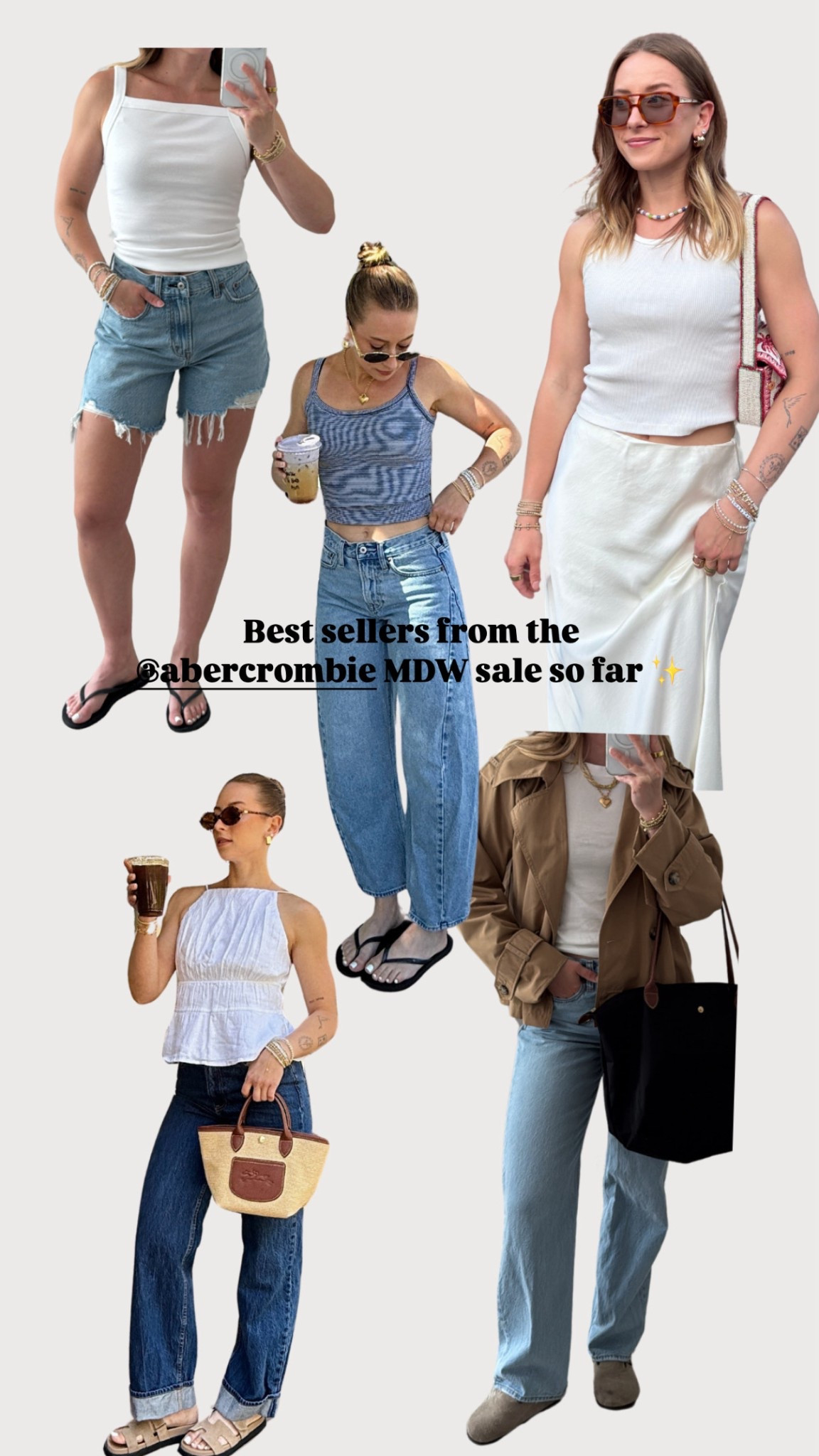 5/25/25 Abercrombie best sellers 🫶🏼 Use code “VANESSAAF” for an extra 15% off! abercrombie sale best sellers, MDW abercrombie picks, abercrombie jeans sale, jean shorts on sale, abercrombie basics tank, satin maxi skirt outfit, wardrobe staples on sale, neutral outfit must-haves, capsule closet abercrombie, top rated abercrombie finds, long weekend sale roundup, summer basics sale, abercrombie closet favorites, trending abercrombie sale

