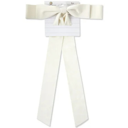 Ivory Floppy Suede Decorative Christmas Bow, 18", by My Texas House | Walmart (US)
