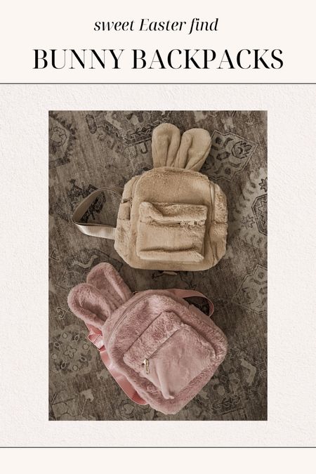 The sweetest, softest bunny backpacks! The perfect spring or Easter gift 🐰 

#LTKSeasonal