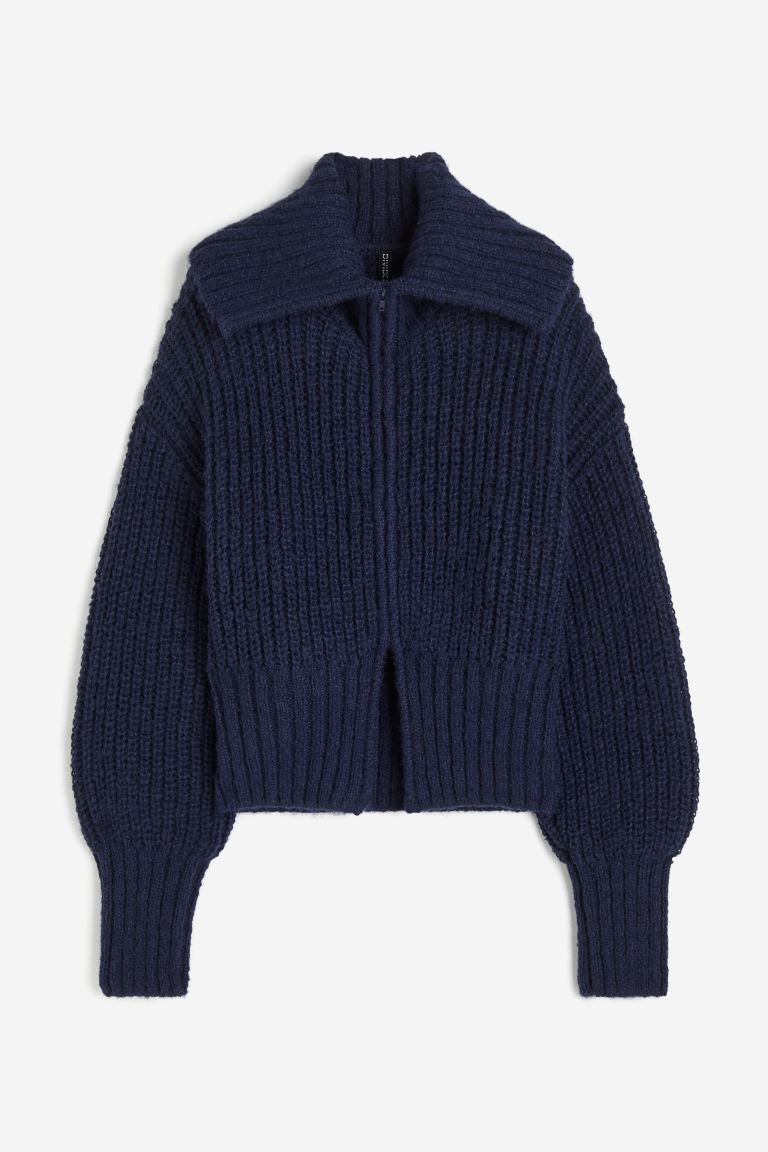 Collared zip-through cardigan | H&M (UK, MY, IN, SG, PH, TW, HK)