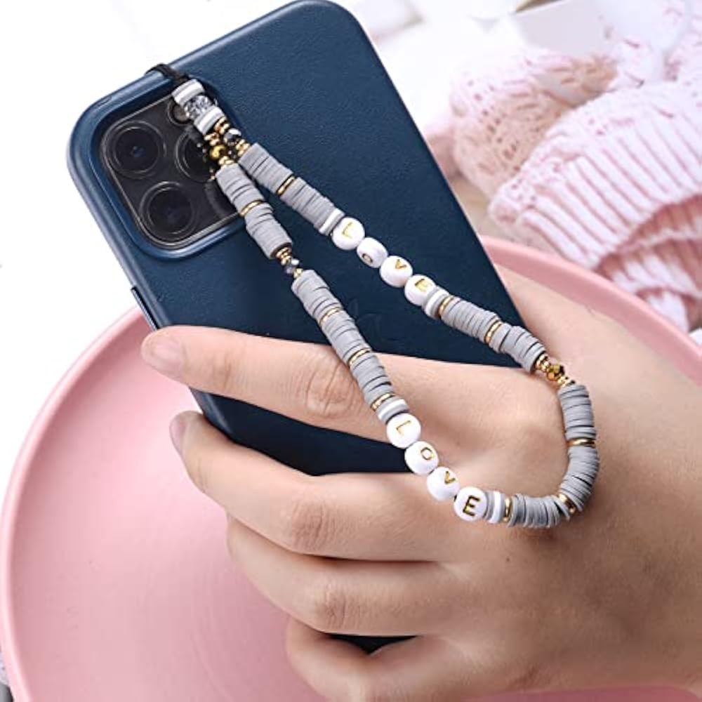 Phone Lanyard Beaded Beads Phone Charm Colorful Beaded Phone Chain Strap | Amazon (US)