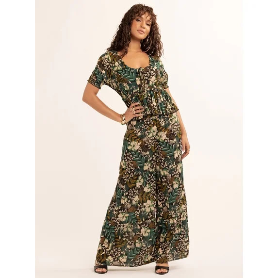 Jessica Simpson Women's Nina Ruffle Top, Sizes XS-XL | Walmart (US)