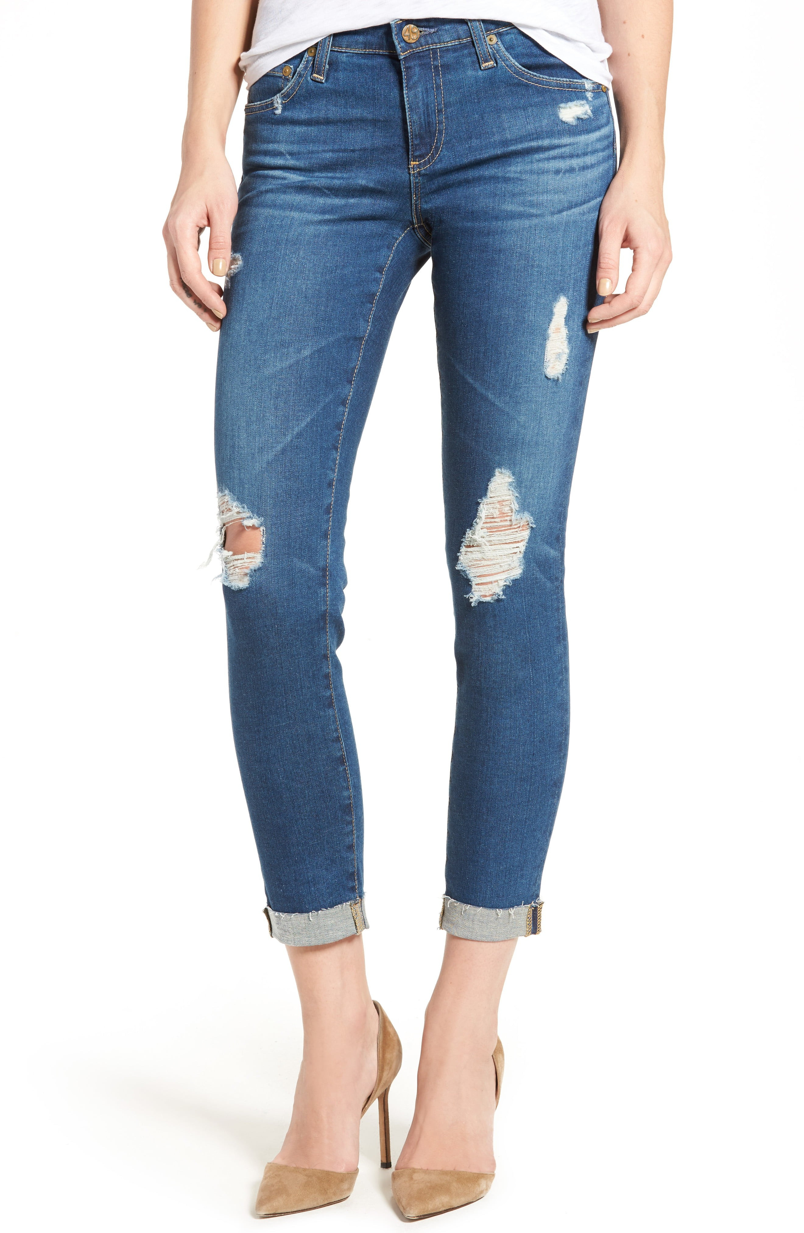 The Stilt Roll Cuff Cigarette Leg Jeans | Nordstrom