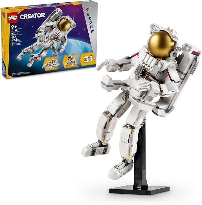 LEGO Creator 3 in 1 Space Astronaut Toy, Building Set Transforms from Astronaut Figure to Dog to ... | Amazon (US)
