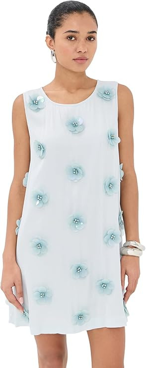 La Vie Style House Women's 3D Embellished Mini A Line Dress | Amazon (US)