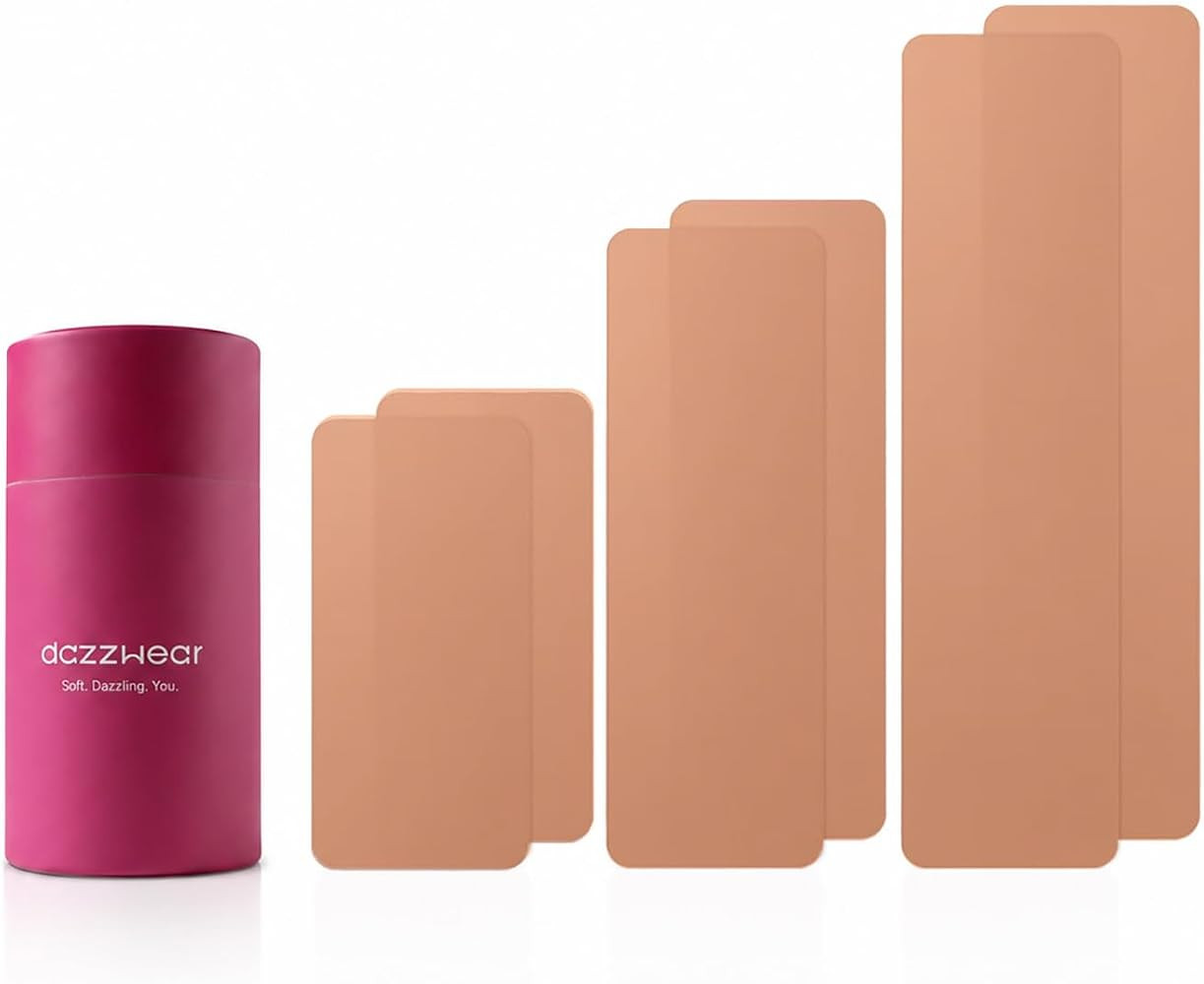 Reusable Pre-Cut Silicone Boob Tape, Ultra Thin Invisible Breast Lift Tape | Amazon (US)