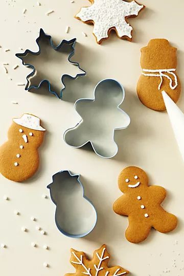 Snowy Day Cookie Cutter Set | Anthropologie (US)