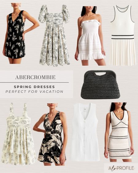 Spring Dresses : Vacation Style // Abercrombie, vacation outfit, vacay style, outfits for vacation, vacay dresses, spring dresses, spring outfits, spring style, mini dresses, floral dresses, honeymoon outfits