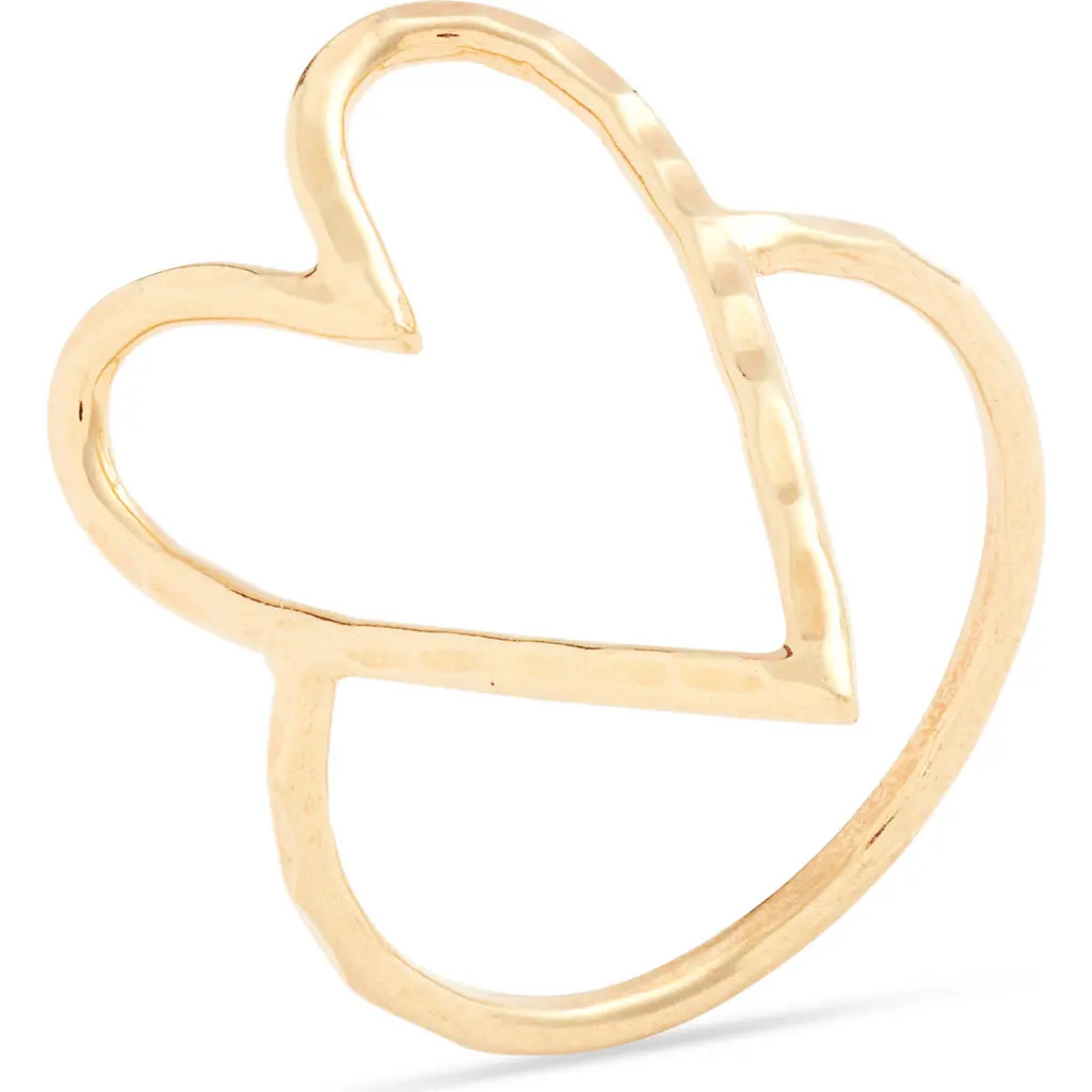 ki-ele Love Heart Ring in Gold at Nordstrom, Size 8 | Nordstrom