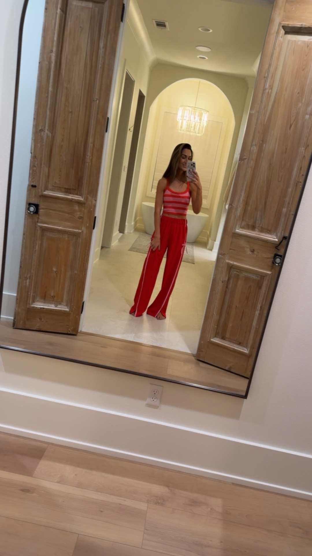 Wearing an XS top and small bottoms! 

#LTKActive #LTKootd #LTKValentine