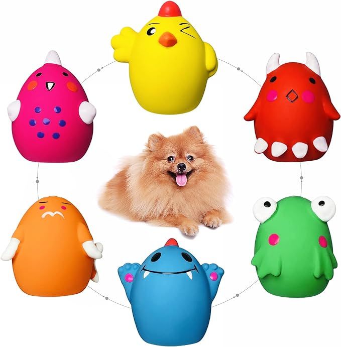 HOLYSTEED Squeaky Dog Toys for Small Dogs and Medium Breeds, Puppy Small Dog Toys Squeaky Dog Bal... | Amazon (US)