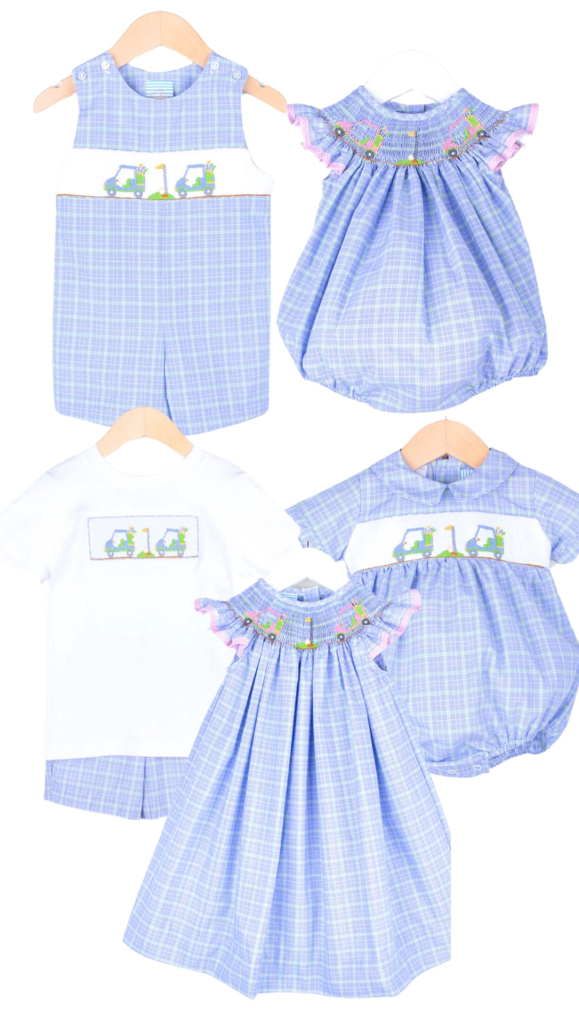 Classic Whimsy Smocked Golf Outfits