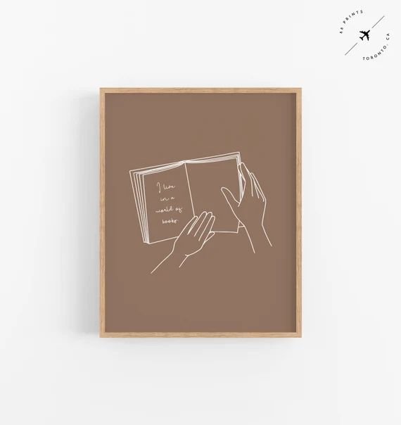 I Live in A World of Books Print Gilmore Girls Inspired Art | Etsy | Etsy (US)