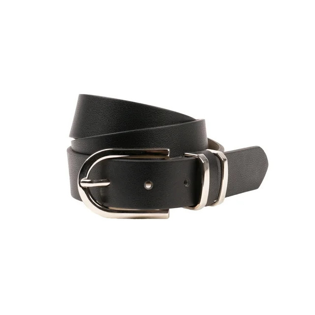 Time and Tru Women's Mixed Loops Belt, Black | Walmart (US)