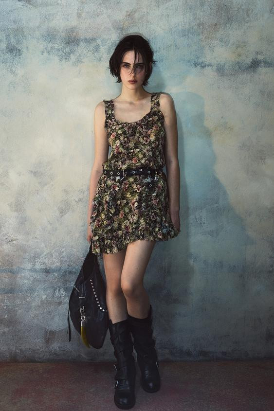 SILK PRINT DRESS KATE MOSS X ZARA | Zara UK