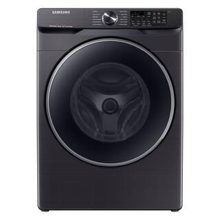 5 cu. ft. Smart High-Efficiency Front Load Washer with Super Speed in Brushed Black | The Home Depot