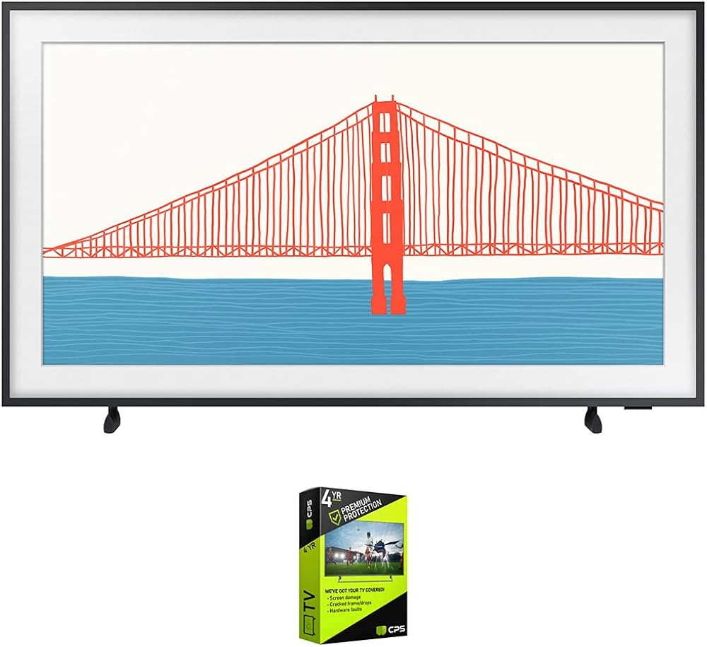 Samsung QN55LS03AA 55 Inch The Frame QLED 4K Smart TV Bundle with Premium 4 YR CPS Enhanced Prote... | Amazon (US)