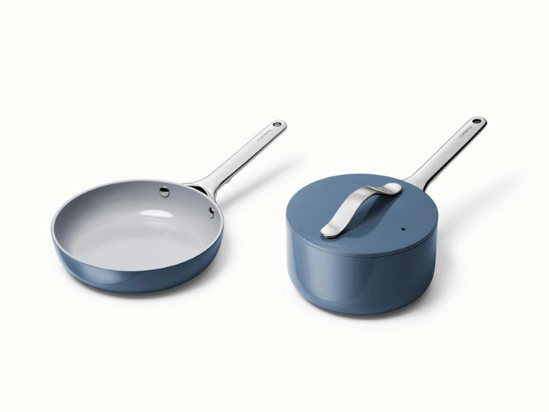 Mini Fry Pan & Sauce Pan Duo | Ceramic Non-Stick & Non-Toxic | Caraway