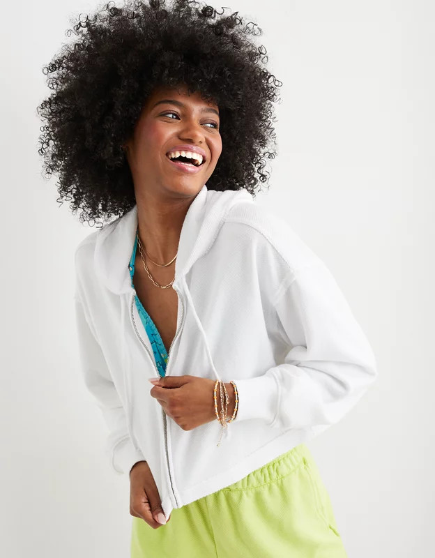 Aerie Beach Party Cropped Hoodie | Aerie