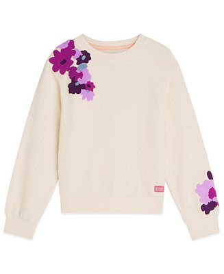 Girls' 7-16 Fashion Long-Sleeve Pull-On Sweatshirt | Macy's