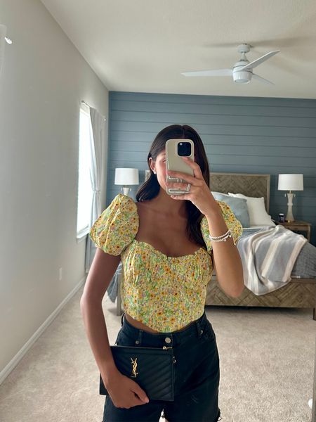 Floral top from ASTR - wearing a size S! 


Yellow crop top, YSL bag, spring outfit, summer outfit, spring style 

#LTKFind #LTKstyletip #LTKSeasonal