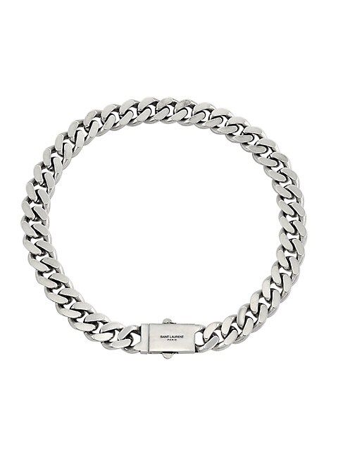 Silvertone Metal Curb Chain Necklace | Saks Fifth Avenue