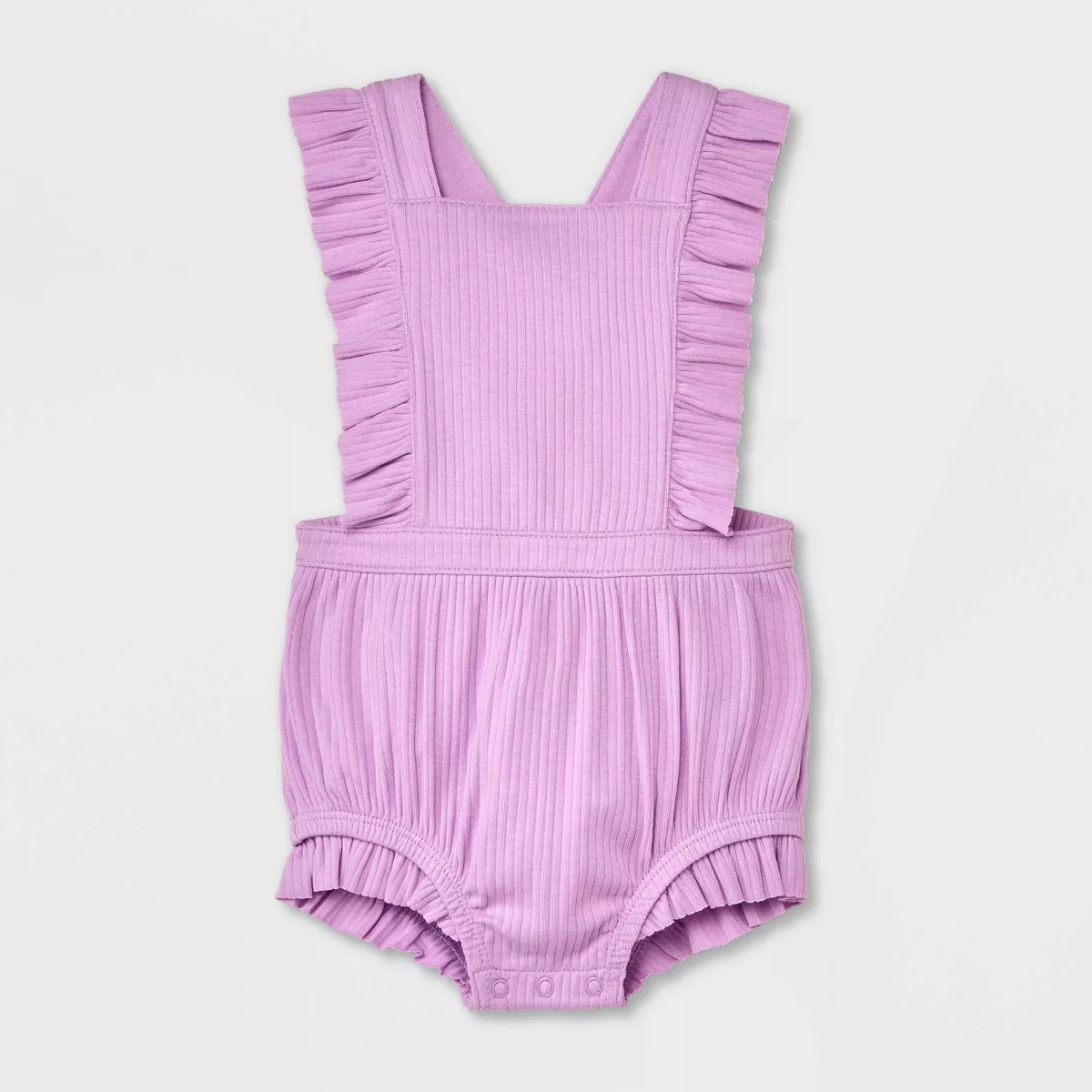 Baby Girls' Solid Ruffle Romper - Cat & Jack™ | Target