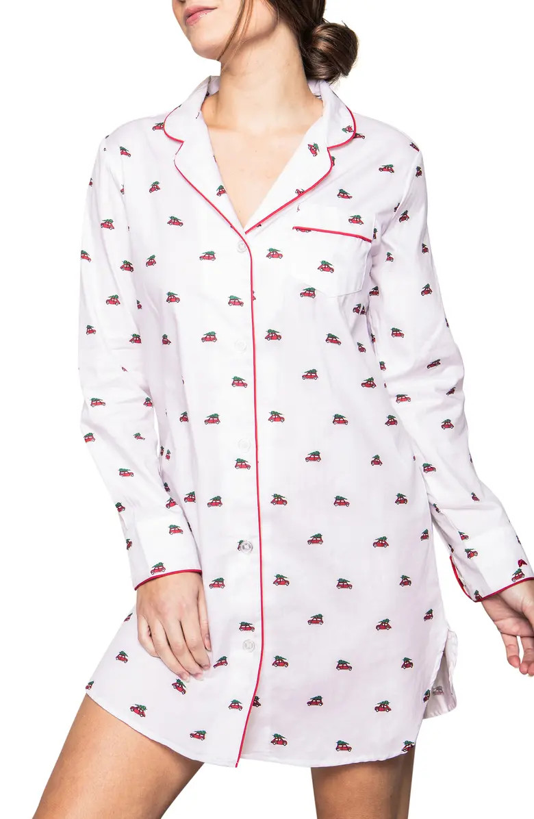 Petite Plume Holiday Journey Cotton Nightshirt | Nordstrom | Nordstrom