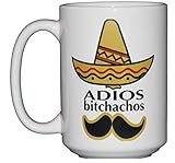 Adios Bitchachos - Funny Coffee Mug Humor - Large 15oz Size | Amazon (US)