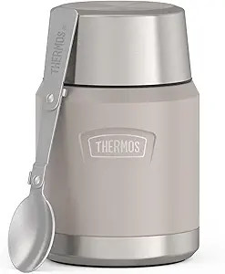 Thermos ICON Food Jar 0.47 L, Beige Matt Sandstone, Food Jar 470 ml, Double-Walled 18/8 Stainless... | Amazon (US)