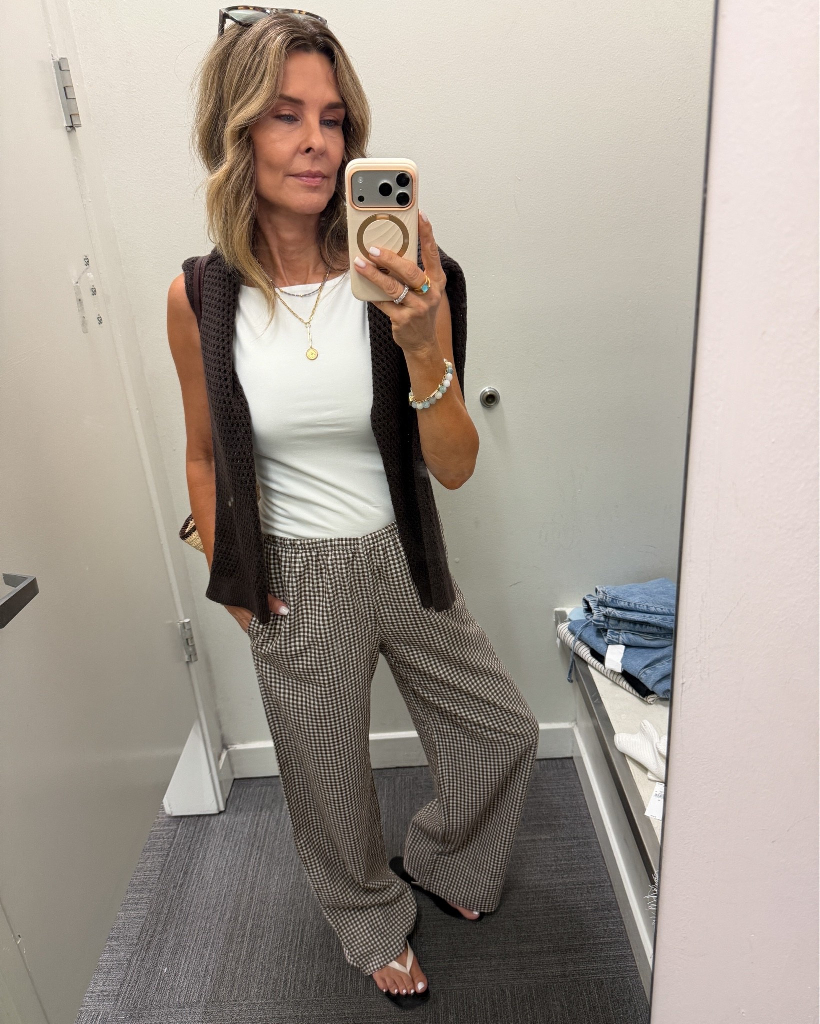 Dressing room at @gapstyle I’m 5’6’’

#LTKootd #LTKOver40 #LTKSeasonal