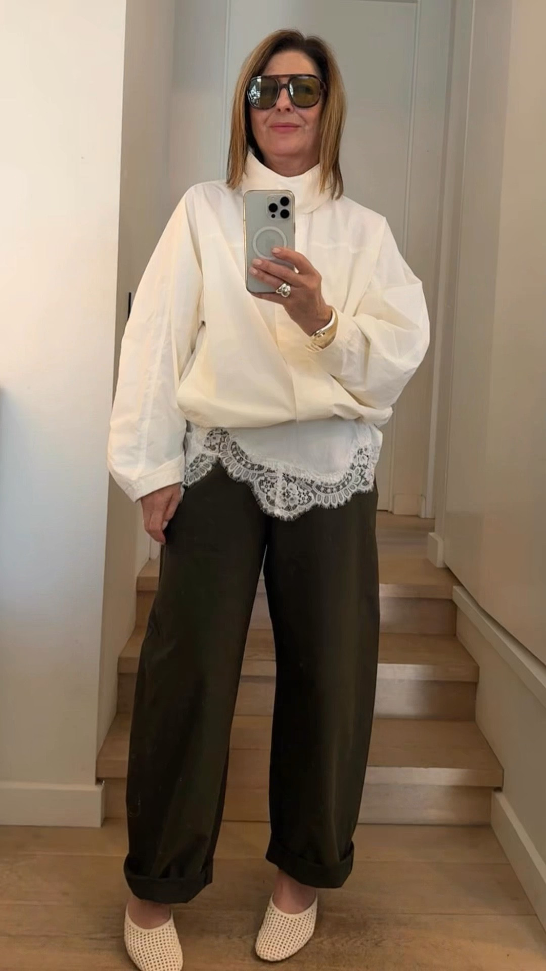 A touch of lace is all you need. A peek of lace adds some texture , a touch of pretty, breaks up the colours and acts as a contrast to the sporty vibe of a jacket or the toughness of leather pants. It makes the outfit look a bit more farshun !

#LTKspring #LTKaustralia