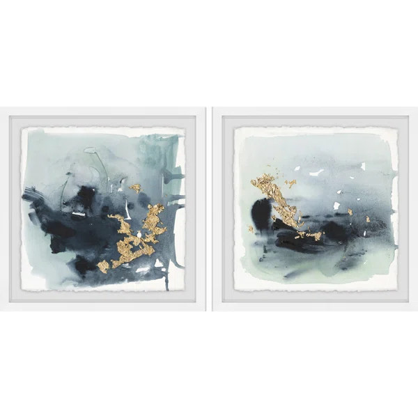 Golden Smear by Marmont Hill - 2 Piece Picture Frame Set | Wayfair North America