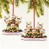 Reindeer Family Personalized Christmas Ornament - 6 names | Personalization Mall