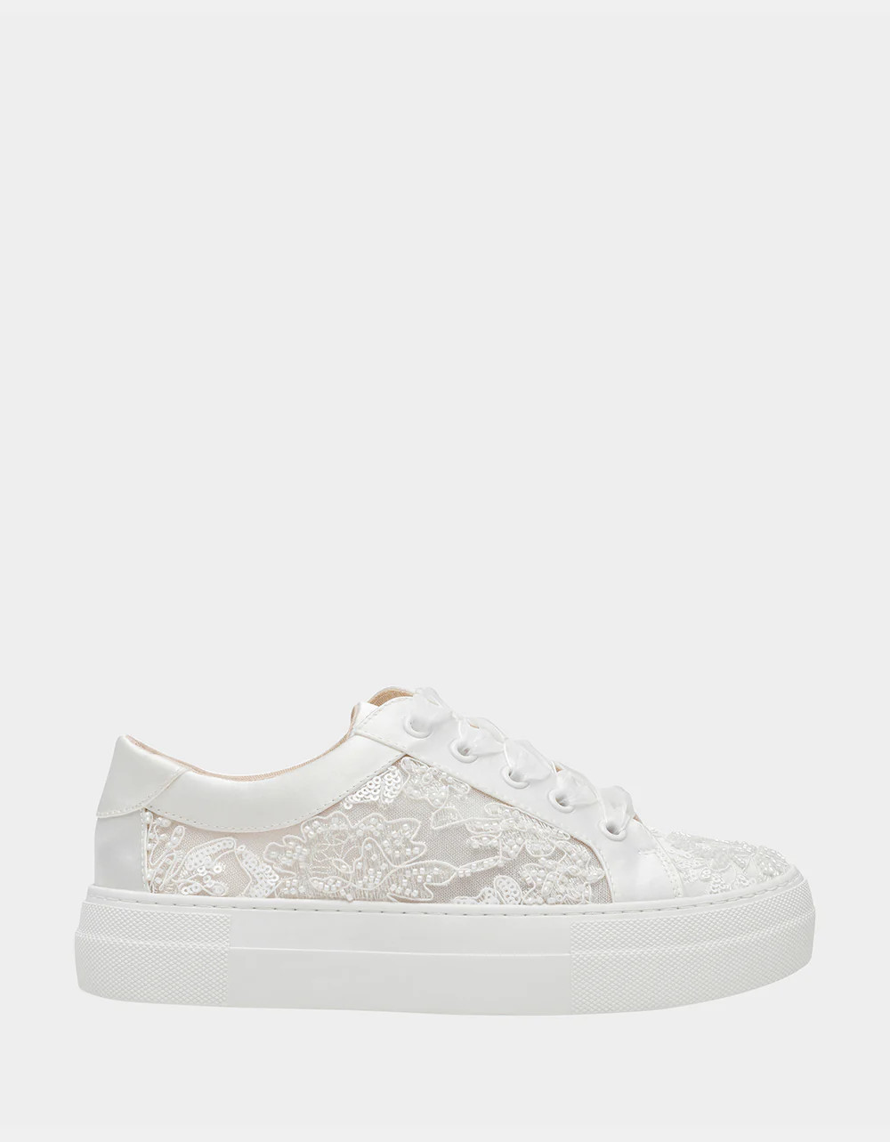 THEAA IVORY Platform Low-Top Lace-Up Sneakers | Betsey Johnson