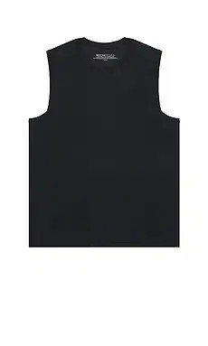 Beyond Yoga Featherweight Freeflo Muscle Tank in Darkest Night from Revolve.com | Revolve Clothing (Global)