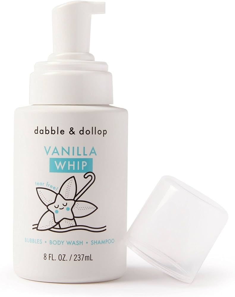 Dabble & Dollop Vanilla Whip - 3-in-1 Natural Bubble Bath, Body Wash & Shampoo for Kids, 100% USA... | Amazon (US)
