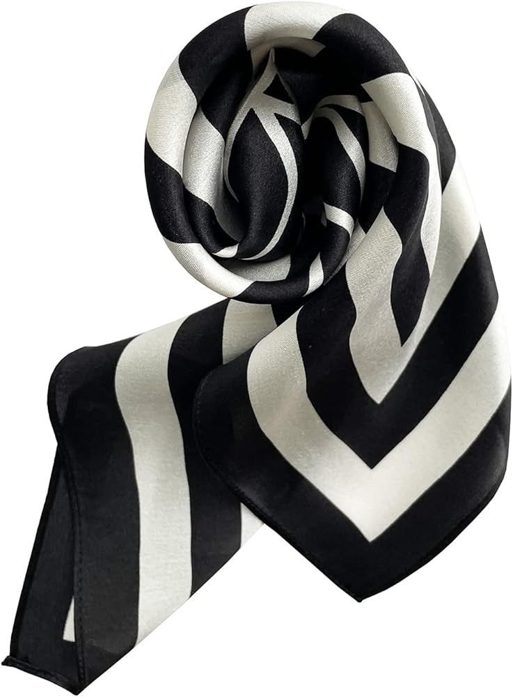 Women's Men's Small Square 100% Real Mulberry Silk satin Scarfs Hair head face scarf 21" x 21" | Amazon (US)