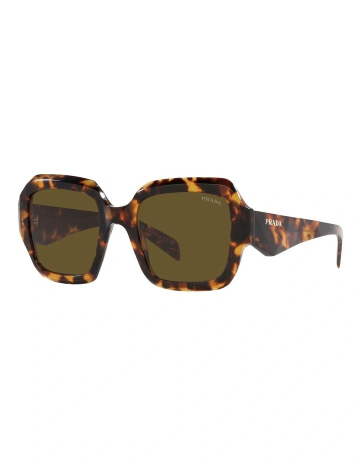 PradaPR 28ZSF Sunglasses in Green | Myer
