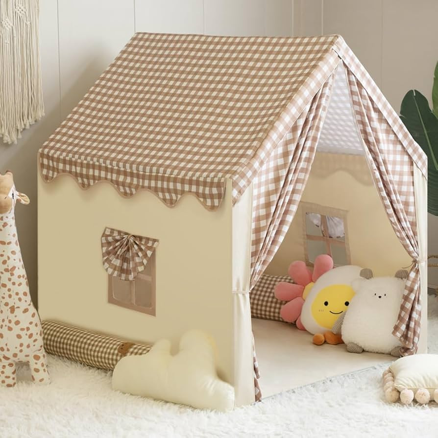 Play Tent with Star Lights, Colored Flags and Carry Bag, Playhouse for Kids,Kids Tent, Indoor Bed... | Amazon (US)