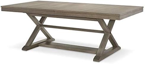 Legacy Classic Classic Highline by Rachael Ray Trestle Table in Greige Wood | Amazon (US)