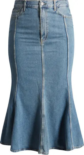 COS Paneled Flared Denim Skirt | Nordstrom | Nordstrom