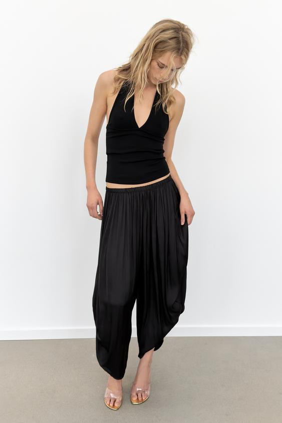 PLEATED SAROUEL TROUSERS | Zara UK