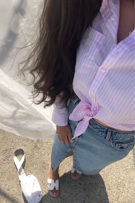 Amalfi outfits 
Pink stripe shirt 
Maxi dress 
Chic sandals 

#LTKFind #LTKSeasonal #LTKtravel