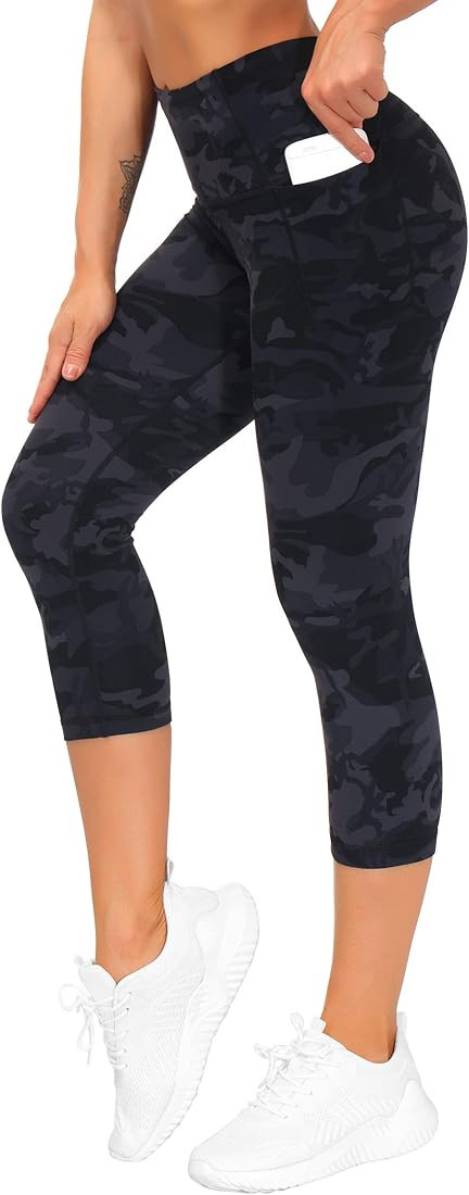 THE GYM PEOPLE Tummy Control Workout Leggings with Pockets High Waist Athletic Yoga Pants for Women  | Amazon (US)
