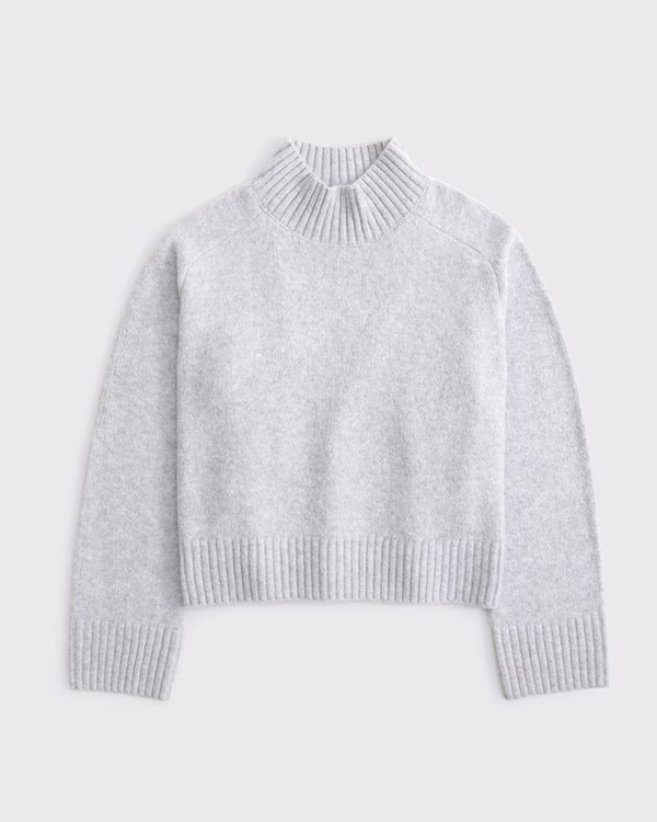 Women's Easy Mockneck Sweater | Women's New Arrivals | Abercrombie.com | Abercrombie & Fitch (US)