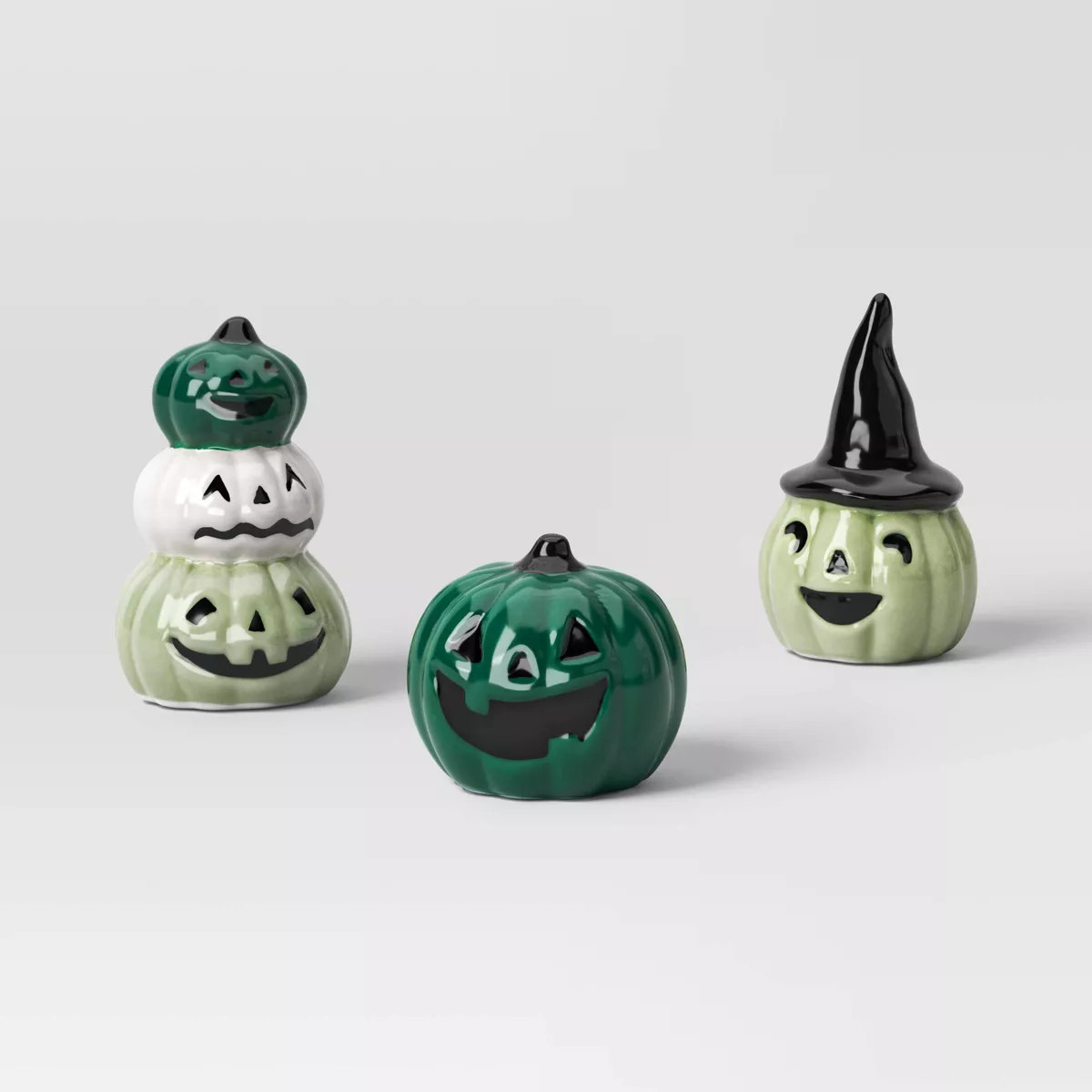 3pc Pumpkins Mini Mantle Ceramic Decorative Accent Set - Hyde and EEK! Boutique™ | Target