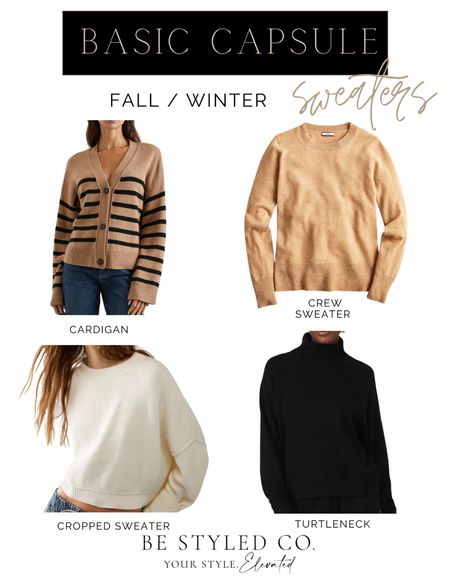 Fall wardrobe capsule - sweaters 

#LTKfindsunder100 #LTKSeasonal