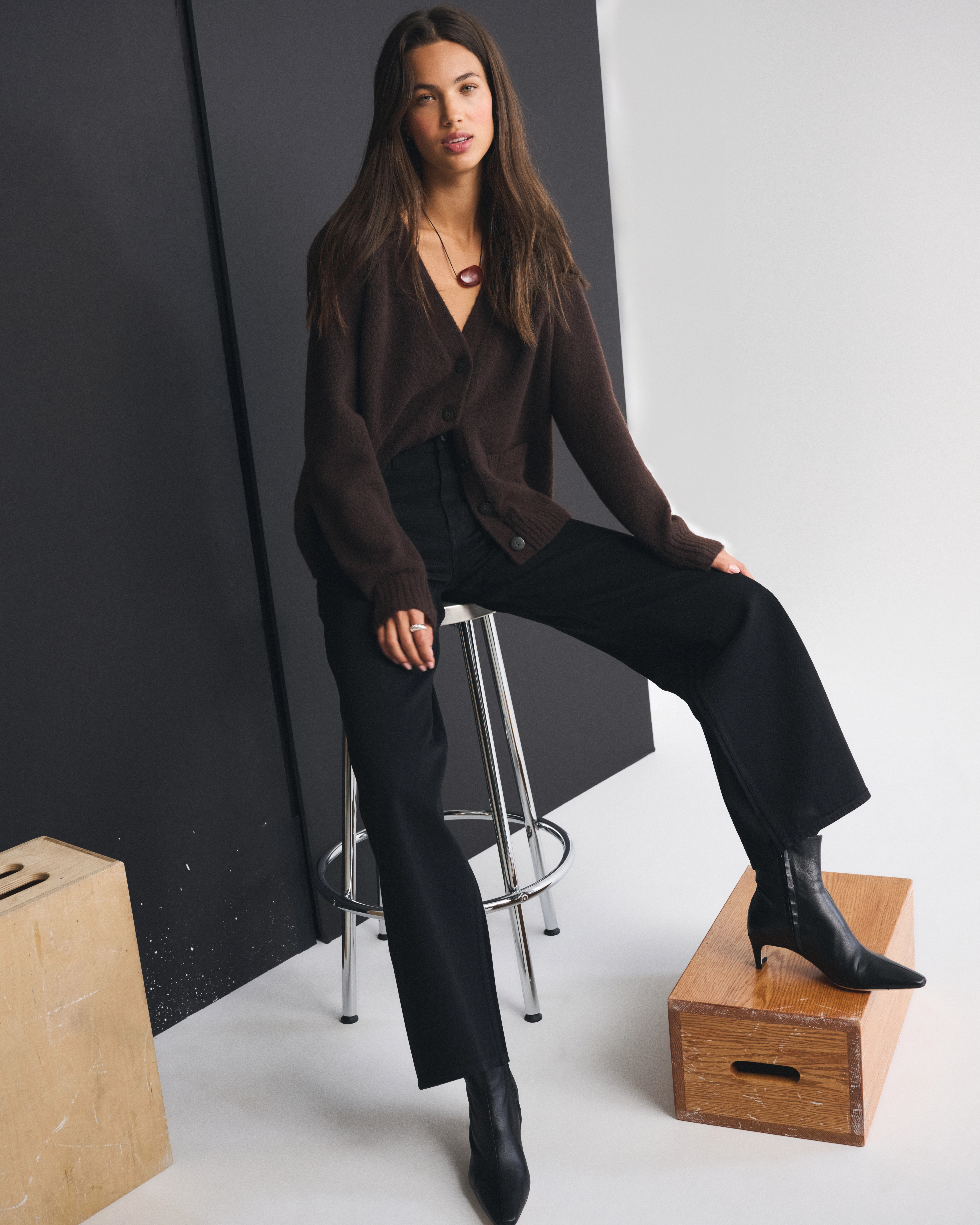 High Rise Wide Leg Jean | Abercrombie & Fitch (US)