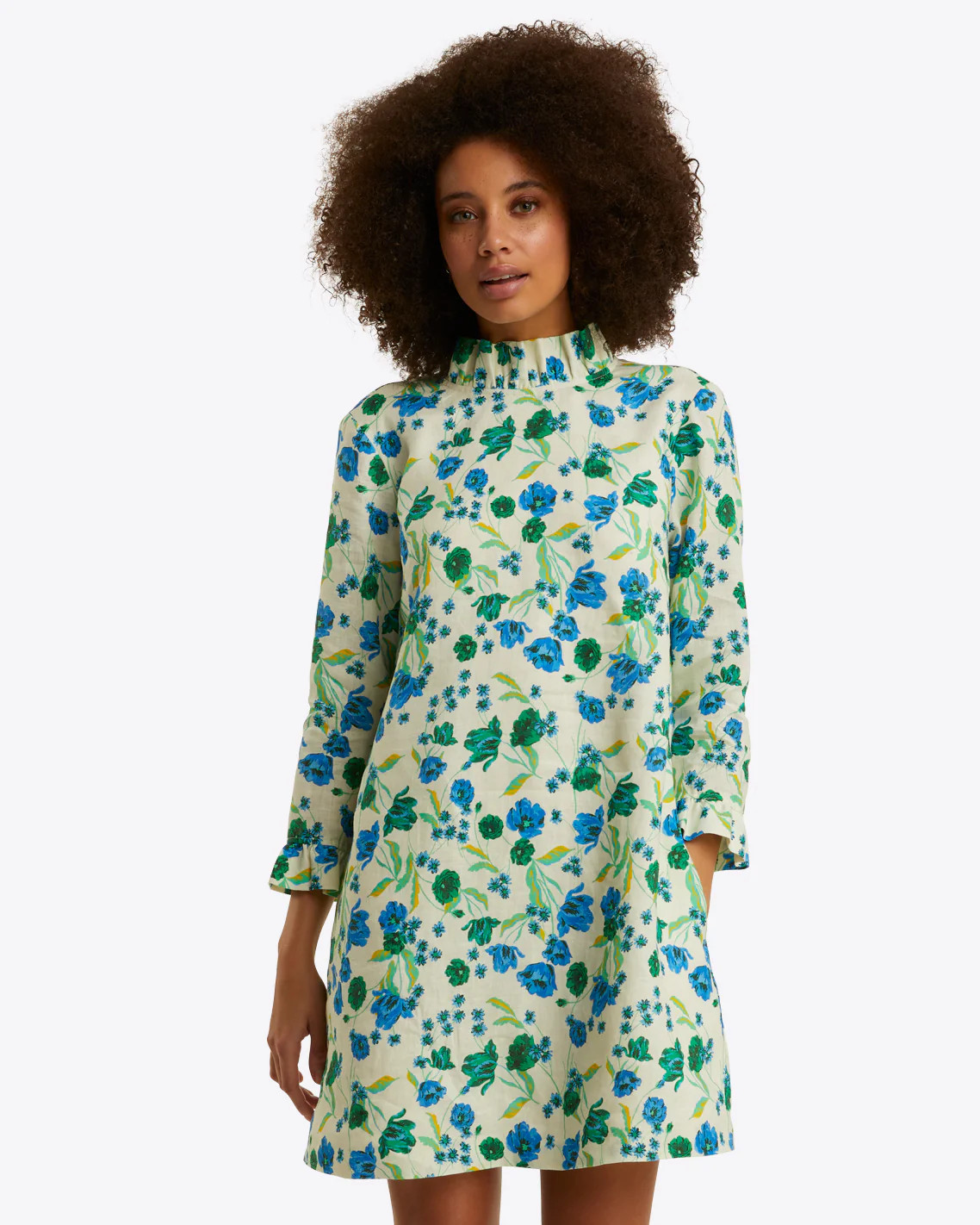 Lindsay Shift Mini Dress in Linen | Draper James (US)